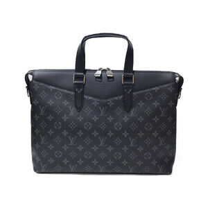 Louis Vuitton Explorer Briefcase Monogram Eclipse Business Bag Shoulder Strap